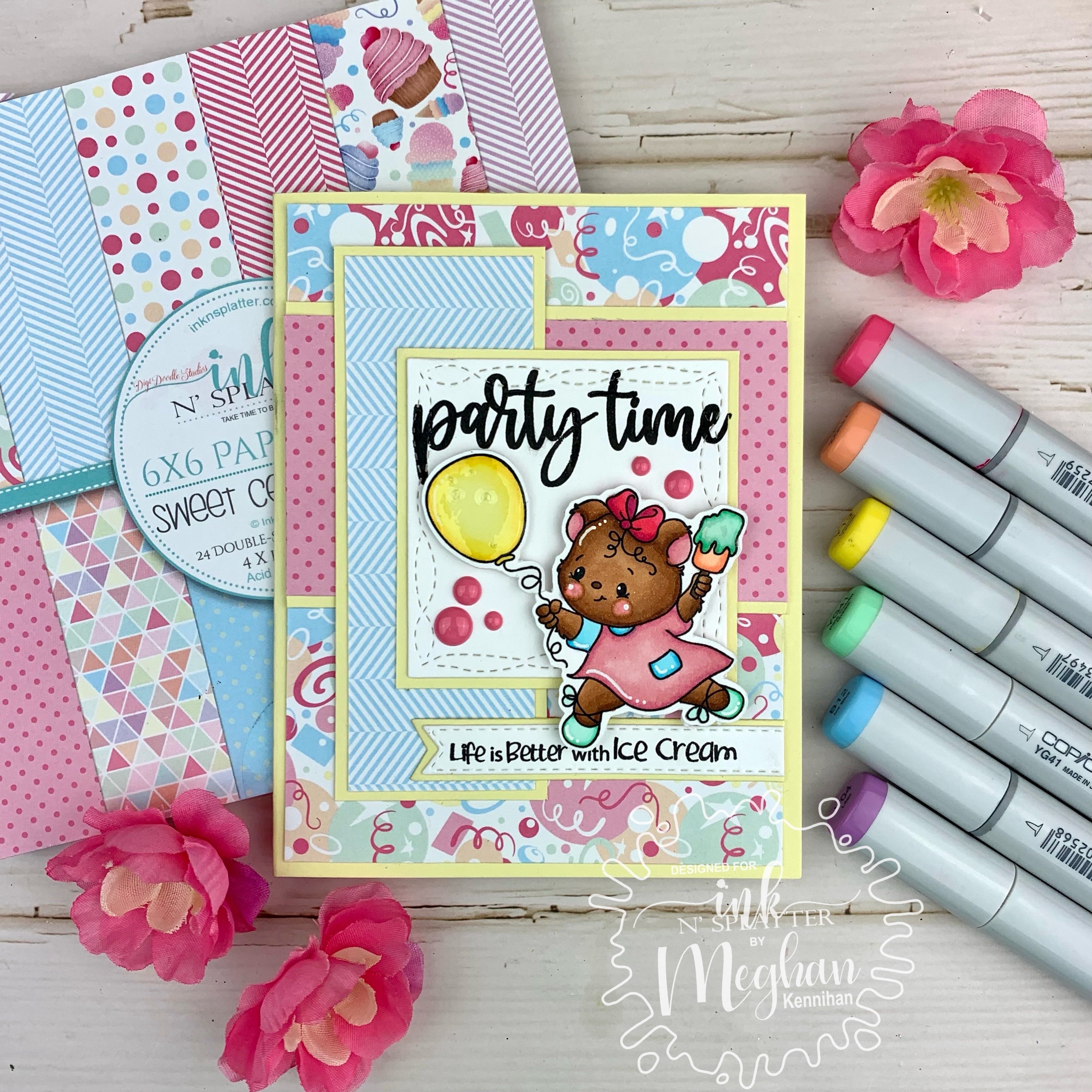 Ink N' Splatter Birthday Release Preview: Party Time Bear – Ink n Splatter