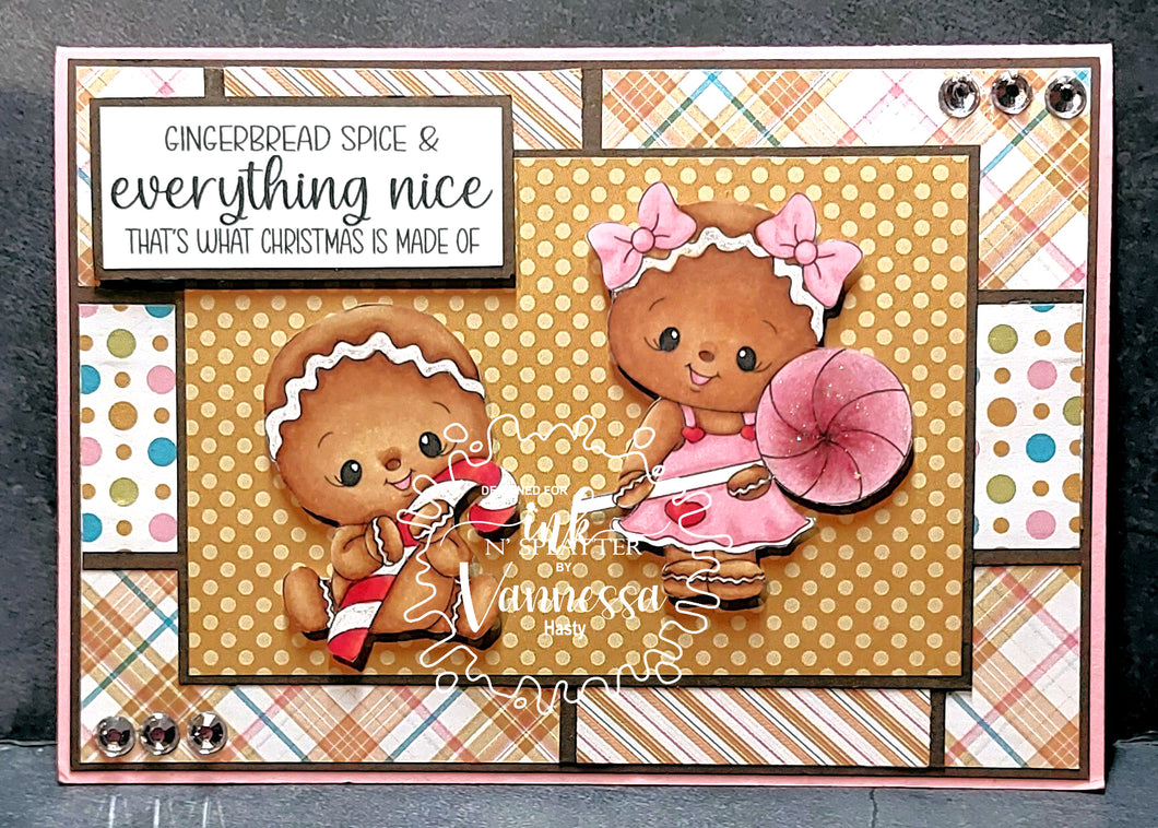 Gingerbread Kids Stamp Set