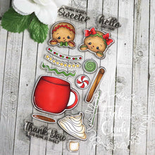 Load image into Gallery viewer, Gingerbread Mug Love Stamp Set
