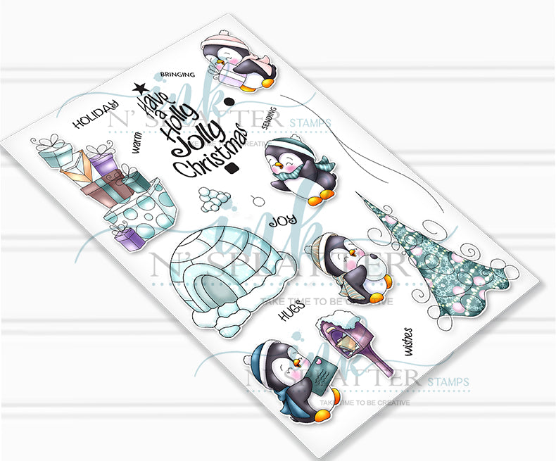 Jolly Penguins Stamp Set