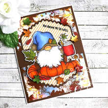 Load image into Gallery viewer, Pumpkin Spice Gnome Stamp Set
