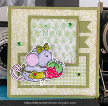 Load image into Gallery viewer, Strawberry Fields Mice Stamp Set
