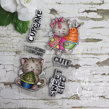 Load image into Gallery viewer, Cupcake Kitties Stamp Set
