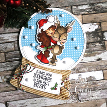 Load image into Gallery viewer, Holly Reindeer Hugs Stamp Set
