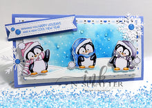 Load image into Gallery viewer, Winter Holiday Penguins Die Set
