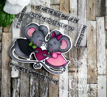 Load image into Gallery viewer, Kissing Mice Stamp Set
