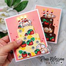 Load image into Gallery viewer, Strawberry Fields Mice Stamp Set
