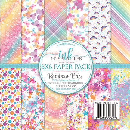 Rainbow Bliss 6x6 Paper Pack