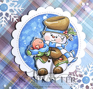 Snow Bird Snowman Clear Stamp Set