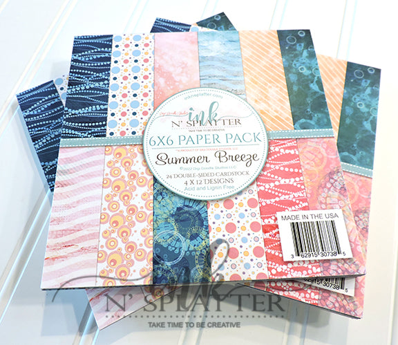 Summer Breeze 6x6 Paper Pad – Ink n Splatter