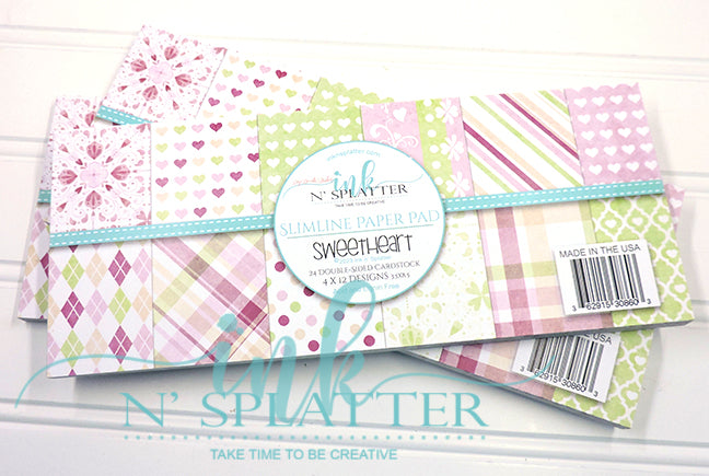 Sweetheart Slimline Pattern Paper Pad